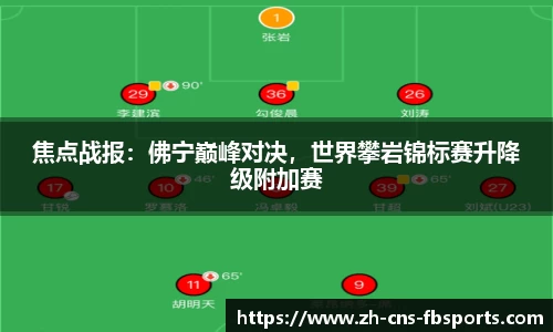焦点战报：佛宁巅峰对决，世界攀岩锦标赛升降级附加赛